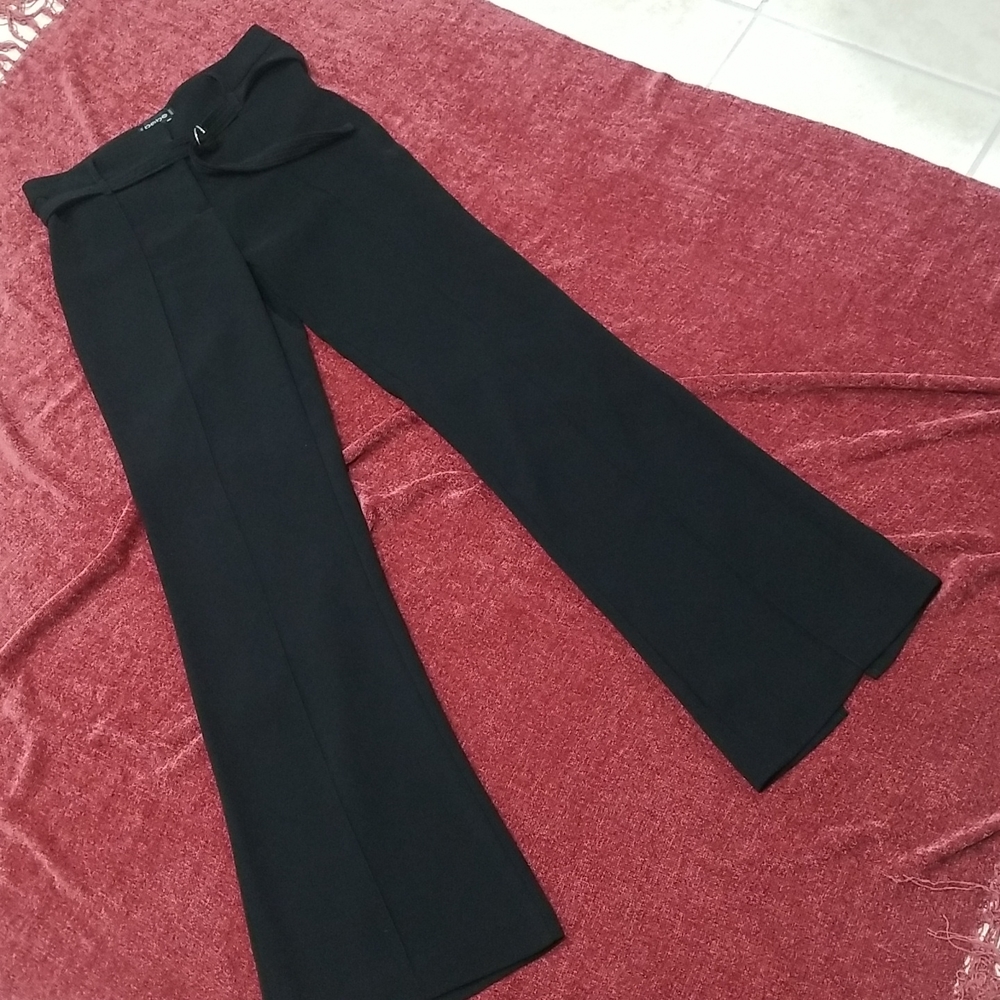 Black bebe elegant trousers for special occasions. Made in USA